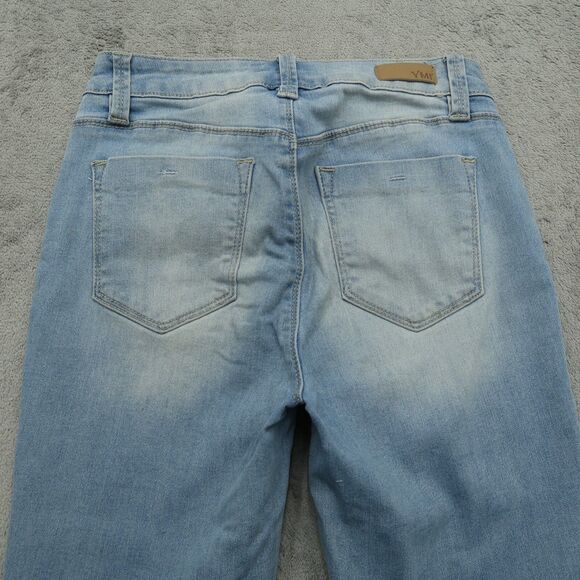 YMI Jeans Junior's Size 3 Blue High-Rise Skinny Denim Pants 28" Inseam Stretch - Picture 12 of 16